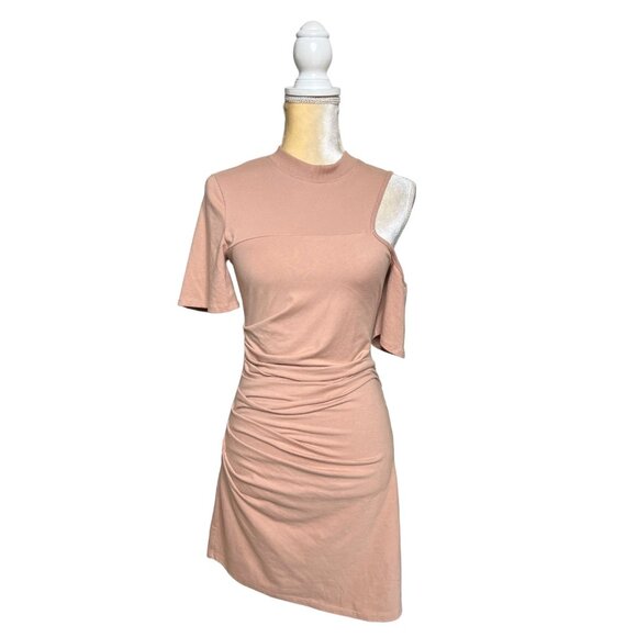 h:ours Caelie Tee Dress Size Xs Extra Small Tan  Brown - Picture 3 of 8